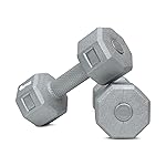 FitBox Sports Exclusive Blend Dumbbells 2kg Anti Slip Anti Rolling Dumbbells Set (1kg x 2) Steel Gray- Amazon