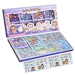 Mossio PVC Cute Girl Theme Kawaii Stickers 200 Sheets Pink Cartoon Girl PVC Washi Sticker Set for Journals Scrapbooking DIY Arts & Crafts Removable- Amazon