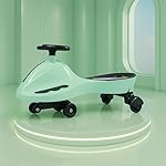 Kidsmate Drift Swing Car for Kids – Ride-On Toy with PU Wheels, Non-Slip Pedals, and 360° Rotating Steering for Easy Navigate The Car for Ages 3 and Up -Sea Green- Amazon