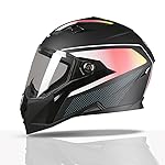 TVS Racing Anti Matter Full Face Helmet for Bike & Motorcycle Riders-DOT & ISI Certified-Lightweight ABS Shell, UV Resistant-Ventilated Comfort Liner, Quick-Release Visor & Chin Strap- Amazon