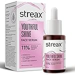 Streax Youthful Shine Face Serum, 30ml |11% Retinol & Peptide Complex | Reduces Fine Lines & Wrinkles | Anti-Ageing Serum | Dark spot removal serum| Reduces Pigementation | For Women & Men- Amazon