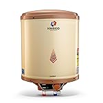 Kinsco Sigma 25L Storage Water Heater Geyser for Bathroom with Adjustable Thermostat Copper Heating Element Anti-Rust Tank ISI Certified Vertical Model (Beige)- Amazon