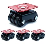 6 Wheel Caster Heavy Duty Roller for Furniture, Beds, Sofa, Table Counter – Upto 600 KG Load Capacity – Pack of 4- Amazon