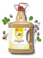 IndicWisdom Wood Pressed Groundnut Oil 5 Liter (Cold Pressed Groundnut Oil – Extracted on Wooden Churner)- Amazon