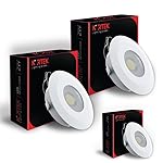 Nortek 2 Watt LED Spot Light Round COB Downlight, 40° Beam Angle Focus Light for Temple, Mandir, TV Unit & Ceiling Decoration- Amazon