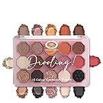 Fashion Colour Drooling 15 Colour Eyeshadow Palette | Highly Pigmented Eyeshadow | Matte | Shimmer | Beginner Friendly & Long Lasting Eye Shadow Palette | 11g (Shade : 01)- Amazon