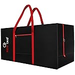 Storite Extra Large Moisture Proof 236 L Heavy Duty 1680 Denier Nylon Multi-Purpose Toys Storage Bag/Stationery Paper/Blankets/Clothes Storage Bag (Red Black, 113×39.5×53 cm)- Amazon