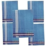 PRAKASAM COTTON Mens Cotton Single Colour Casual Style Thalapathi Border Dhoties For Mens/Fine Quality Single Dhoties For Men’s- Amazon