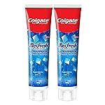 Colgate MaxFresh Breath Freshner Oral Care Toothpaste, 300g Saver Pack (150g x 2), Peppermint Ice, Blue Gel Paste with Menthol & Cooling crystals for bad breath control- Amazon