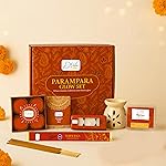 D’Velas™ Parampara Glow Christmas Gift Box | Ceramic Aroma Burner, Wax Melts, Tealights, Scented Candles, Fragrance Sachet & Incense Sticks | Holiday Home Decor & Premium Christmas Gifting Set- Amazon