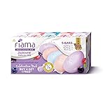 Fiama Moisturizing Soap Bars Celebration Pack, Japanese Hokkaido Milk & Berries, Soaps Pack Of 5 (625g), Non-Sticky Moisturized Skin, 1/3Rd Skin Moisturizers, Vitamin F, Free, Assorted- Amazon
