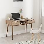 Solimo Oryx Engineered Wood Study Table | Desk (2 Drawers and 1 Open Shelf, Oak Finish)- Amazon