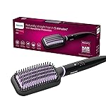 Philips India’s No.1 Hair Styling Brand -Hair Straightener Brush, Naturally Straight in 5 Mins,5X Less Frizz,SilkProtect Keratin Tech,Triple Bristle Fast 50s Heatup,Scalp Protect,For Indian Hair,BHH880- Amazon