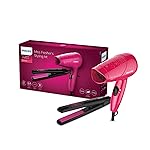 Philips India’s No.1 Hair Styling Brand | Hair Dryer & Straightener | Combo Kit | Blow Dry for Men & Women | Minimized Damage | Designed for Indian Hair, HP8643- Amazon