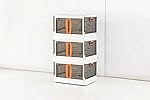 Arto Large Storage Containers Set of 3 | 70 L Folding Plastic Organizer Boxes | Space Saving Kitchen & Home Storage Solution- Amazon