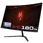 Acer ED270U S3 27 Inch WQHD 2560×1440 1500R Curved Gaming Backlit LED LCD Monitor I 1MS VRB, 180Hz Refresh Rate I AMD FreeSync I 2 x HDMI 1 x Display Port I Stereo speakers I Eye Care I HDR 10 I Black- Amazon