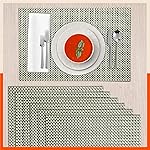 Bathla Matworks – Leon Woven PVC Table mats/Placemats for Home Dining Table | Heat-Resistant, Reversible & Washable | (Set of 6-45cm x 30cm)- Amazon