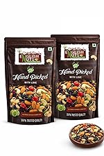 English Nuts Mixed Dry Fruits Pack – 1kg (500g x 2) | Healthy Snack with Almonds, Cashews, Raisins, Walnuts , FoxNuts, Anjeer, Amla, Seeds, Dates, Dried Berries & Many More | Resealable Pack| Nuts | Grocery | Staples- Amazon