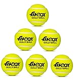 FitBox Sports Blend Gully Ball (Pack of 6) Cricket Ball for Street Match Cricket Ball Tennis & Lawn Cricket, Yellow- Amazon