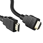 Ambrane 1.5m High Speed HDMI Cable Supports 3D, 4K, ARC & CEC Extension, Gold Plated Connectors, Compatible with HDMI-Enabled TV, Set Top Box, Blu-ray, Gaming Consoles (AHDMS-15 Black)- Amazon