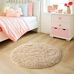 Vintage Threads Shaggy Carpet 60 CM for Living Room Bedroom | Ultra Soft Plush Long Pile Rug | 3D Modern Luxury Floor Carpet | Thick Cozy Fluffy Rug for Home Decor(Beige 60 CM)- Amazon