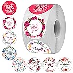 Clickedin 500 Pieces Round Multi Designs Thank You Floor Stickers for Small Business, Vinyl, 1.5 X 1.5 Inches (Thank You Sticker), Self-Adhesive- Amazon