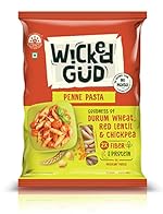 WickedGud Penne Pasta Semolina Wheat 400gm- Amazon