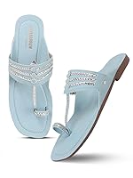 SilverArrow Women’s Desi Bloom Fashion Sandals|Kholapuri Style Flat with Open Back |Casual Wear- Amazon