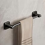 Aluminum Towel Holder in Bathroom | Self Adhesive Towel Rod for Bathroom Wall | Bathroom Hangers for Clothes- Amazon