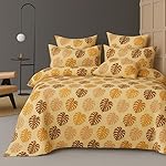 BSB HOME Premium Cloud Cotton Fitted Bedsheets with 2 Pillow Covers for King Bed | 300-320 TC | Size 78×72+10 Inches | Alomods | Soft, Durable and Deep Pocket 360 Fitted Sheet- Amazon