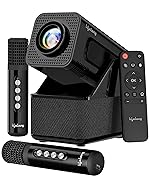 Lifelong Electronics ROAR Projector with 2 Mics | Booming 20W Speakers | Cricket Commentary, Karaoke Party & Room Cinema | 1080P & 4K Ultra HD Support | All Android OTT Apps | Ultra Bright 150” Screen- Amazon