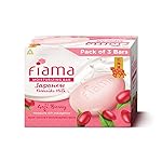 Fiama Moisturizing Soap Bar, Japanese Hokkaido Milk & Goji berry, Soap Pack of 3, Non-Sticky Moisturized Skin, 1/3rd Skin Moisturizers, Vitamin F, Fragrant Freshness- Amazon