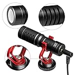 MX Super‑Cardioid Shotgun Video Microphone for DSLR & Vlogging – Compact Directional Condenser Mini On‑Camera Audio Mic, Universal Compatible- Amazon