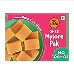 GO DESi – Mysore Pak | Made with Desi Ghee | Indian Mithai | Sweets Gift Pack | 180 grams- Amazon