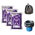 Ezee Flat Garbage Bags Small Black 90 Pcs | 17 X 19 Inch | 30 Pcs x Pack of 3 | Dustbin Trash Bag- Amazon