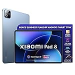 XIAOMI Pad 8 | Flagship Snapdragon 8s Gen 4 |11.2″ 3.2K ImmersiView Display | 12GB, 256GB | Ultra Slim Metal Design | 9200mAh Battery | 68 Bn+ Colours HyperAI | Wi-Fi 7 | Titanium Blue- Amazon