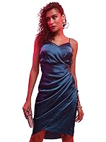 Tokyo Talkies Women’s Sleeveless Shoulder Strap Solid Dresses | Stylish Dresses | Party Dresses- Amazon