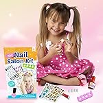 ToyMagic Mini Nail Art Salon Kit|Includes Coloured Nail Enamel, 2 Decorative Nail Sticker Sheet, 4 Cotton Swabs,Nail Separator, Set Of Artifical Nails, Glue, Tray|Best Gift For Girls 8+|Made In India- Amazon