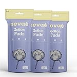 Nevae Multipurpose 150 pieces Cotton Pads, 100% Cotton, Embossed Double Sided, for Skin Cleaning, Eye & Face Makeup Removal, Nail Polish Removal, Soft Round Facial Cotton Pads (50 Pcs (Pack of 3))- Amazon