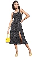 Tokyo Talkies Women’s Sleeveless Sweet Heart Neck Printed Dresses | Stylish| Casual- Amazon