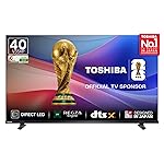 Toshiba 100 cm (40 Inches) HD Ready Smart LED TV | Dolby Audio & DTS Virtual:X | Game Mode | REGZA Engine | VIDAA OS | 40V35RP (Black)- Amazon