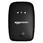 Amazon Basics 4G LTE Wireless Dongle with All SIM Support, Plug & Play USB Data Card with Type-C Connector, 150Mbps WiFi Hotspot, 2100mAh Battery, SIM Adapter Included – Black- Amazon