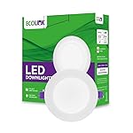 EcoLink 7W Concealed JB Ceiling Light|Round Ceiling LED Downlighter for Home & Hall|Cut Out: 3 inch, Color: Natural White, Pack of 1- Amazon