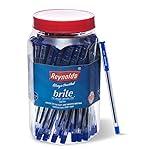 Reynolds BRITE Ball Pen SET – 50 BLUE PENS WITH COMFORTABLE GRIP |BLUE BALL PENS FOR WRITING | PEN FOR STUDENTS & OFFICE STATIONERY | 0.7 mm TIP SIZE- Amazon