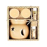 AuraDecor Fragrance Heat Diffuser Gift Set with Tealight Candles || HomeDecor || Diffuser Set || Tealight || Candles(Lemon Grass)- Amazon