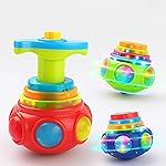 GRAPHENE Spinning Top Gyro Magic Lattoo Toy Flashing Plastic Magic Spinner with LED Lights Music Attractive Toy Non-Toxic Safe Fidget Spinning Top Laser Toys for Kids 2-5 Years Beyblade- Amazon