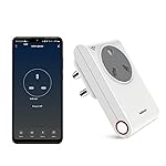 Goldmedal 16A Wi-Fi Smart Plug with Energy Monitoring | Suitable for Large Appliances like Geysers, Microwave Ovens & Air Conditioners | Voice Control with Alexa & Google Assistant | White- Amazon