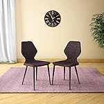 GODREJ INTERIO Dining Chairs Mulberry Fabric Dining Chair (Set of 2), 1-Year Warranty, Maroon- Amazon
