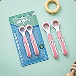 Baybee Soft Silicone Baby Tongue Cleaner BPA Free Oral care with Anti Chock Shield | Infant Flexible Tongue Brush for Kids 6+ Months (Pink)- Amazon