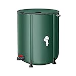 CALANDIS Foldable Rain Barrel Portable Water Storage Tank for Outdoor Camping Garden 200L- Amazon
